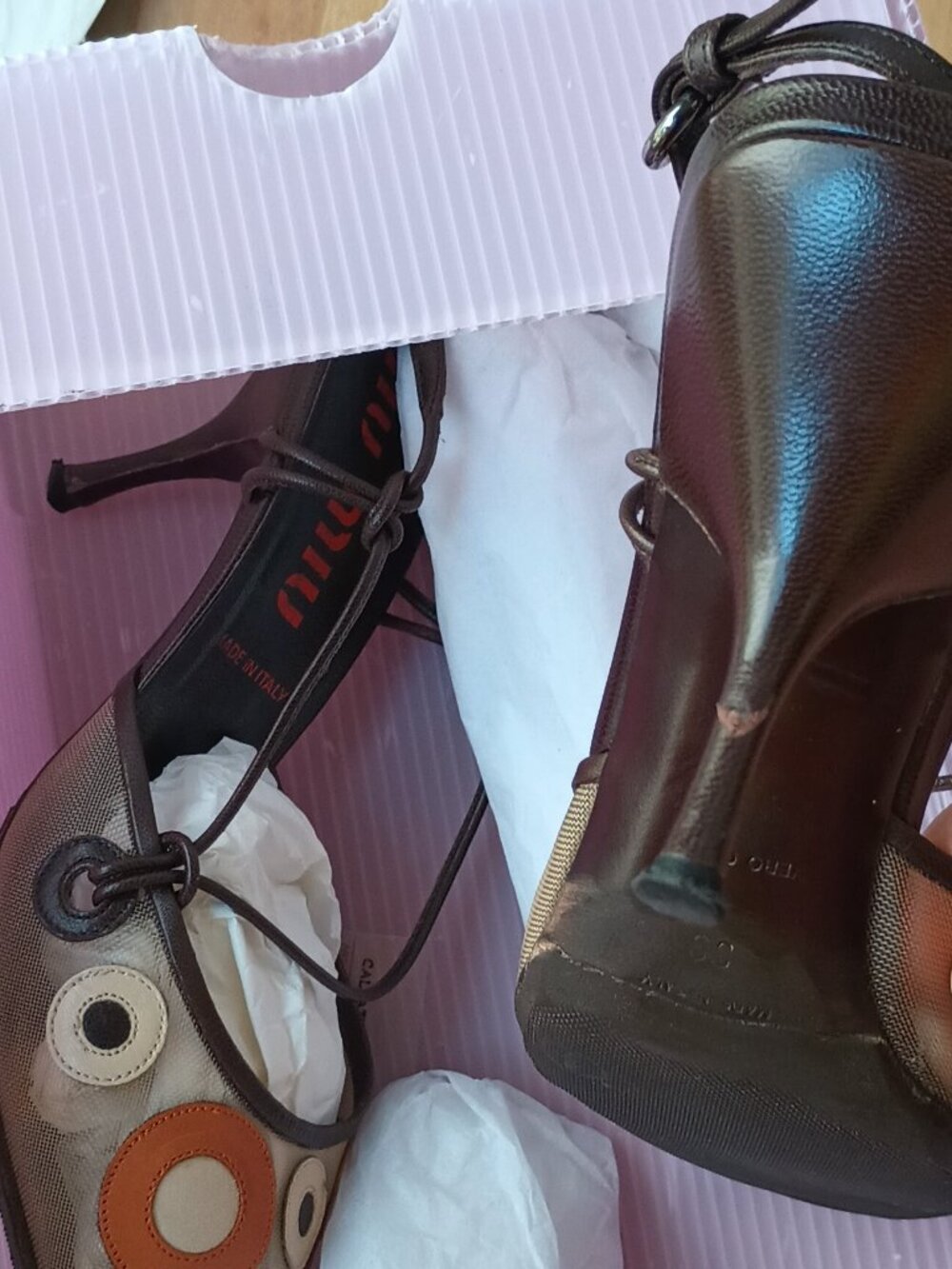 Gorgeous Vintage Miu Miu - size 39 or 8 1/2 - Picture 5 of 10